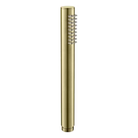 Kibi Circular Metal Handheld Shower Head - Brushed Gold HS1003BG